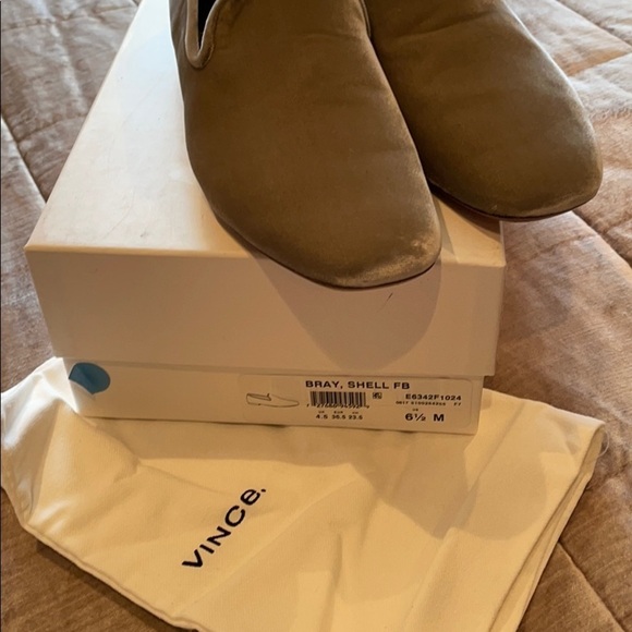 VINCE Velvet Smoking Slipper Shoes 6.5 NWOTS - Picture 4 of 11